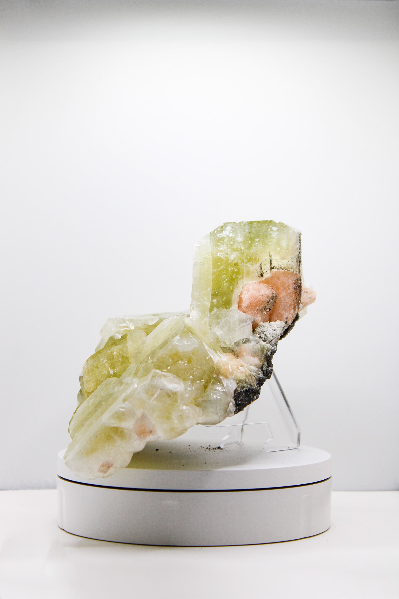 Green Apophyllite with Stilbite