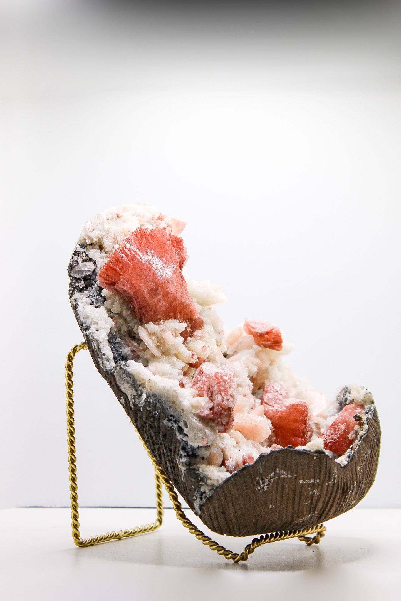 Stilbite with Chalcedony