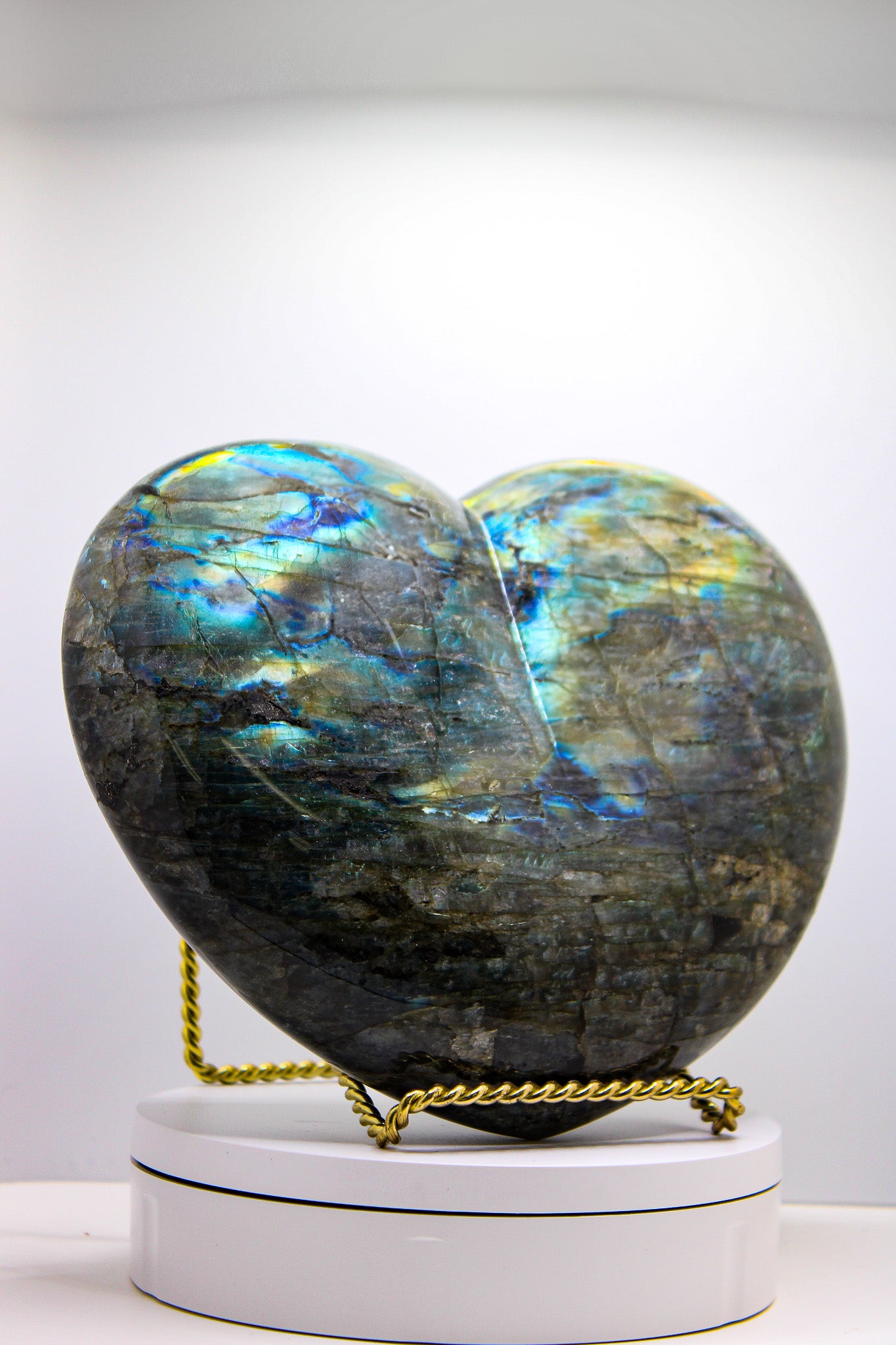 Labradorite Heart