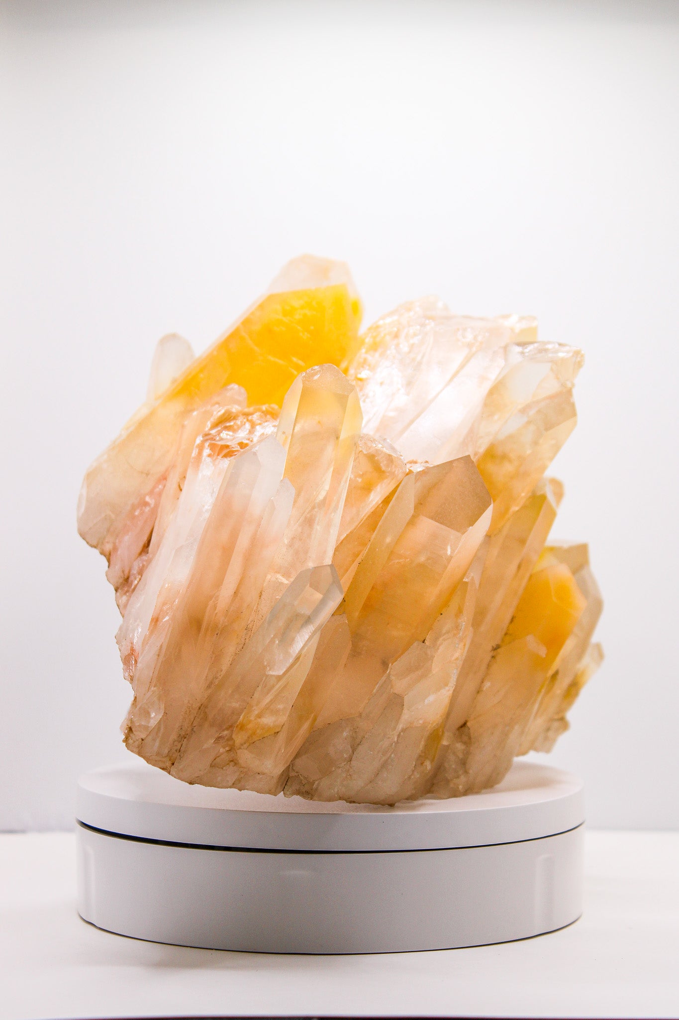 Congo Citrine and Quartz Cluster