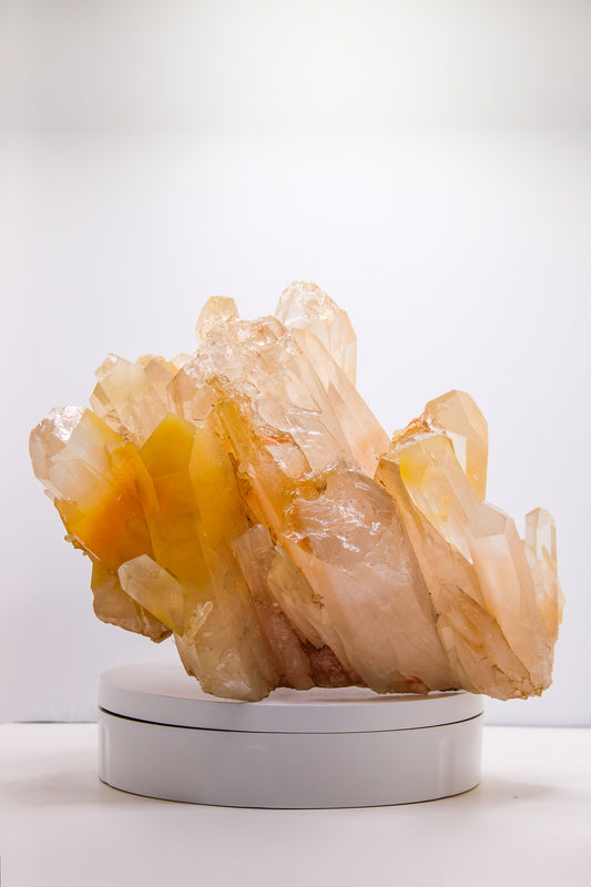 Congo Citrine and Quartz Cluster